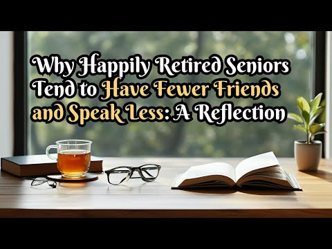 Why Happily Retired Seniors Tend to Have Fewer Friends and Speak Less: A Reflection