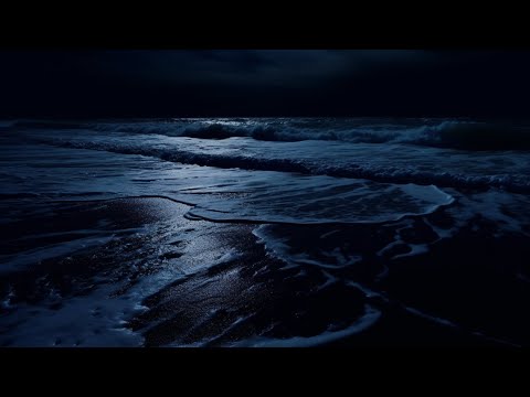 Deep Sleep with Gentle Ocean Waves | Calm Wave Sounds with a Dark Background