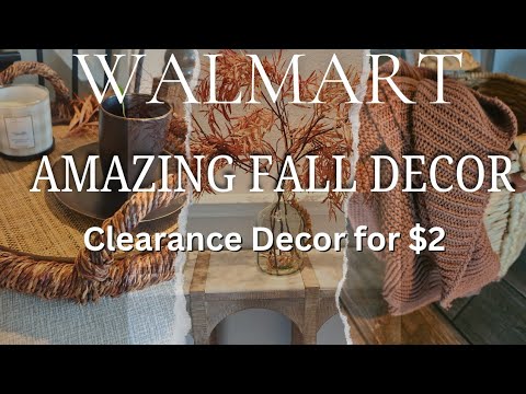 WALMART FALL HOME DECOR | Decorate With Me $50 WALMART Budget | Lots of Decor Deals