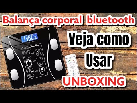 Balança Digital Bioimpedância Corporal Vidro Wellmix Bluetooth