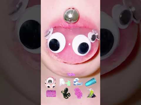 ASMR eyeball👀JELLY 눈알젤리 먹방 #モッパン #satisfying #mukbang #咀嚼音 #shorts #쇼츠 #ショート #입술먹방