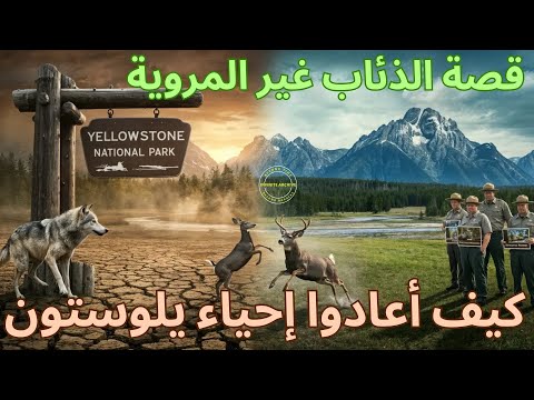 قصة غير مروية عن كيفية إعادة الذئاب إحياء يلوستون #إعادة_إحياء_يلوستو #الذئاب #البيئة #حماية_الطبيعة