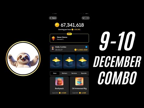 Gemz Daily combo Today 9 December | Gemz Daily Combo cards | Gemz Daily Combo Today