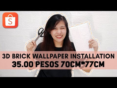 PAANO MAG INSTALL NG 3D BRICK FOAM WALLPAPER (SHOPEE PHILIPPINES)- DIY BUDGET FRIENDLY ROOM MAKEOVER