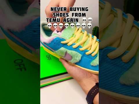 NEVER BUY SHOES FROM TEMU 💀 #sneaker #nike #shoes #sneakerhead #sneskers #shorts