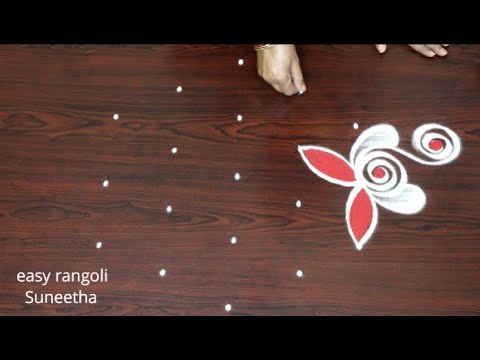 Sankranthi muggulu 2025 || easy rangoli Suneetha || Beautiful color kolam || New Year rangoli