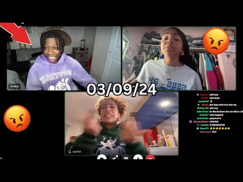 Rakai instigates reece and sophia beef on stream *gets heated*