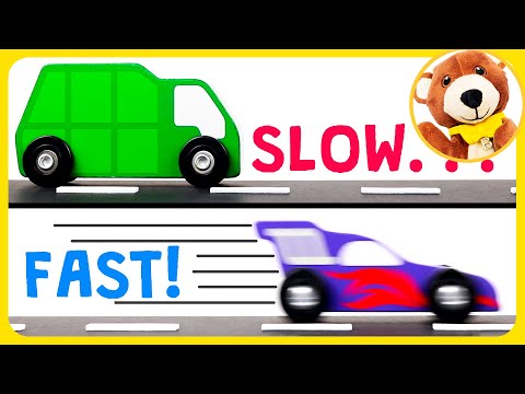 Videos for Toddlers to Learn to Talk - with Vehicles! Cars for Babies, 2, 3 year old, 4 year olds