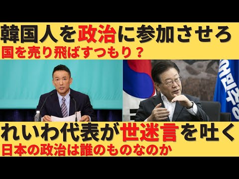 【ゆっくり解説】「韓国人を政治に参加させろ」れいわ代表が日本を崩壊に導く世迷言