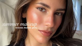 bronzed glow summer makeup tutorial