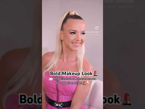 Bold Special Occasion Makeup & Sleek Ponytail #shorts