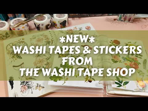 NEW! Washi Tapes and Stickers from The Washi Tape Shop!