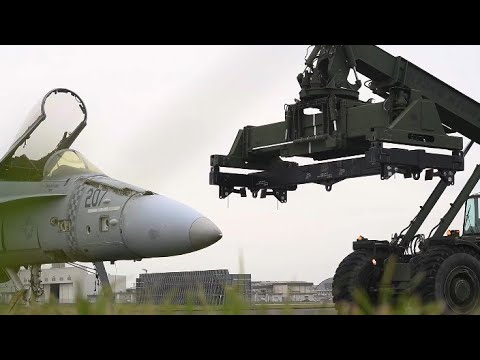 Emergency Exercise: F/A-18 Rescue Simulation in Japan