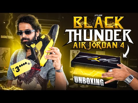 Dinamma You Must WATCH This AIR JORDAN 4 *Black Thunder* 🔥🔥🔥