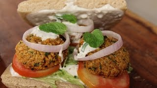 Falafel Sandwich | Not So Junky - by Chef Siddharth | Sanjeev Kapoor Khazana