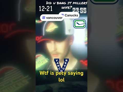 Vancouver canucks jt miller and Petterson fight #funny #canucks #hockey #fight #eliaspetterson