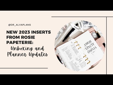 New 2023 Inserts From Rosie Papeterie: Unboxing and Planner Updates