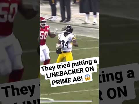 When a LINEBACKER Tried covering Antonio Brown 🥵😱 #nflshorts #nfl #antoniobrown #football