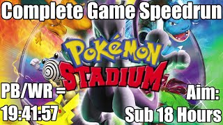 Pokemon Stadium 1 - Complete Game Speedrun | PB/WR: 19:41:57