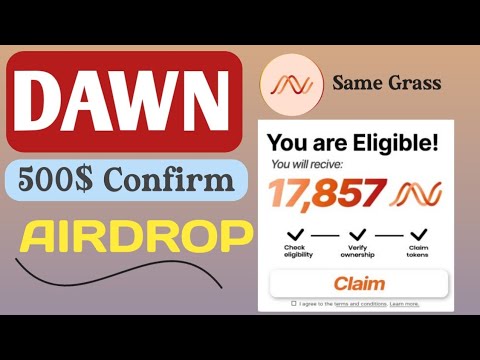 DAWN internet 🛜 | Dawn Airdrop Full detail | Free Airdrop Dawn #Dawnairdrop #Grass