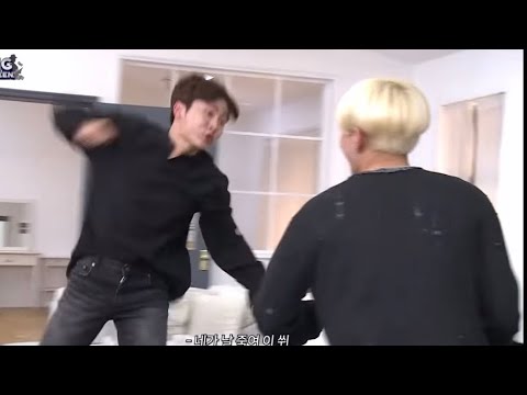 Kpop boy groups beating each other up for like 7 minutes