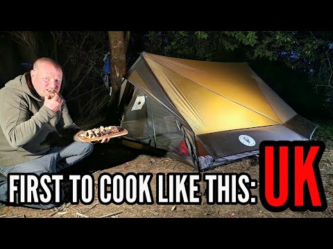 Tent camping with an INTERESTING way to COOK STEAK when wild camping.