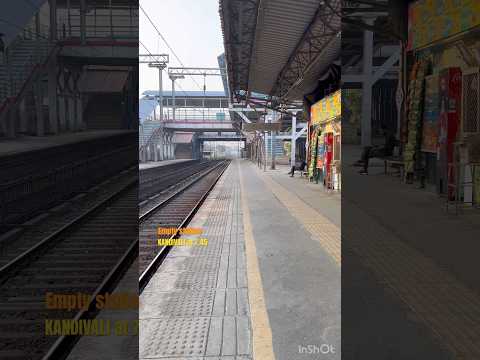 VOTING DAY: EMPTY STATION #voting #station #kandivali #journey  #travelling #Train #india