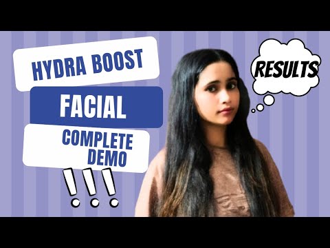 Hydra boost facial complete video step by step with Price results omg soft cure by us house