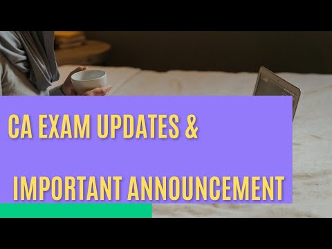 Important announcement for CA students