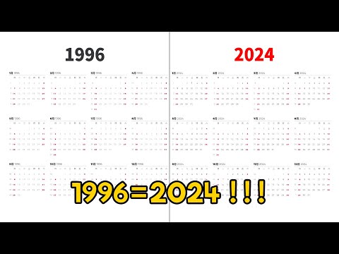 1996年日期竟和2024年一样！！！ 还有这些相似之处