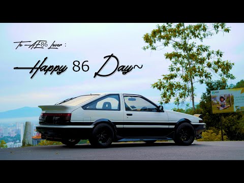 Happy 86 Day to all Initial D AE86 Fujiwara Takumi Fans..