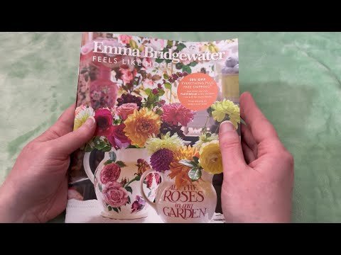 ASMR Emma Bridgewater Catalog Walk-Through 🌷🌸 (whispered)