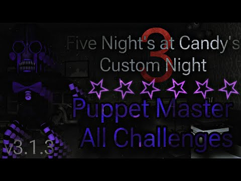 FNaC 3 CN - Puppet Master All Challenges on New Patch (v.3.1.3)