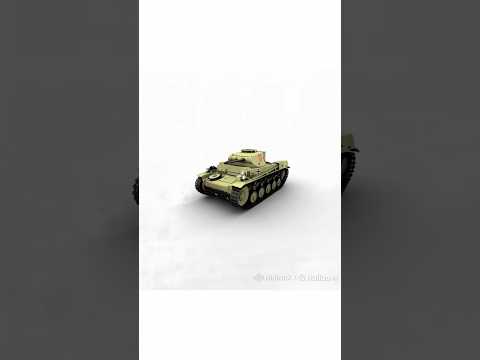 Panzer 2 upgrades its main gun and runs berserk #tank #pzkpfw2 #lighttank #戦車 #panzer #animation #ai