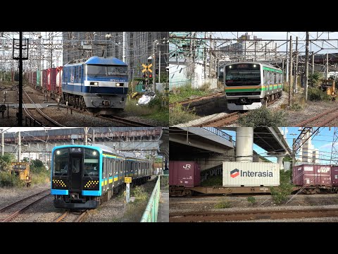 11/17/2024 Japan Railways Tokaido Freight & Nambu Lines at Hama-Kawasaki