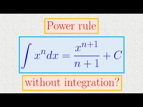 Power rule of integrals not using integration; definition of e | DIw/oI #7