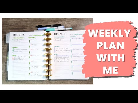 WEEKLY PLAN WITH ME AUG 22- AUG 28 | How to Stay Organized