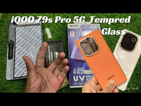 iQOO Z9s Pro 5G Tempered Glass Installation !! iQOO Z9s Pro 5g Screen Protector Glass