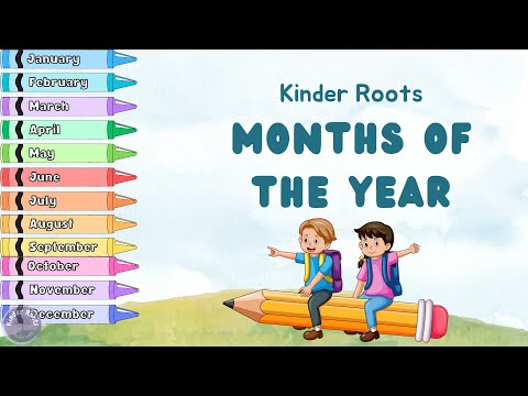 Months Of The Year | January, February | Pre-School & Nurserey Learning Video | Kinder Roots