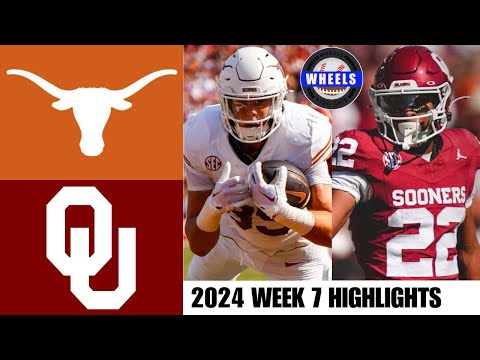 #1 Texas vs #18 Oklahoma | Red River Rivalry | 2024 College Football Highlights