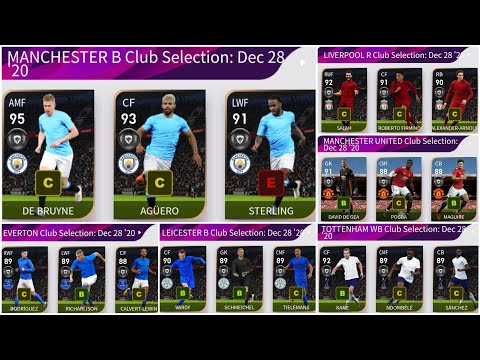 UPCOMING 6 CLUB SELECTION FC LIVERPOOL × MANCHESTER CITY × TOTTENHAM MAX RATINGS 😮| PES 21 MOBILE