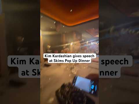 Inside the skims pop up shop dinner with Kim Kardashian !! #tamtonight