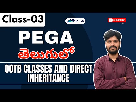 MASTER PEGA Class 03 | OOTB Classes and Direct Inheritance in Pega | +91 9652532753