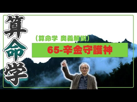 65-辛金守護神（算命学ソフトマスターの奥儀解説書・講義）