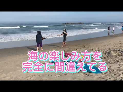 海の楽しみ方を間違えた剣士たち