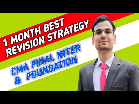 1 MONTH REVISION STRATEGY FOR CMA FINAL INTER FOUNDATION STUDENTS | CMA EXAM DEC 2022 | CMASTUDENTS