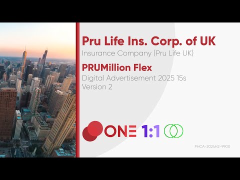 Pru Life UK PRUMillion Flex Digital Ad 2025 15s (Philippines, Version 2) [1:1/ST]