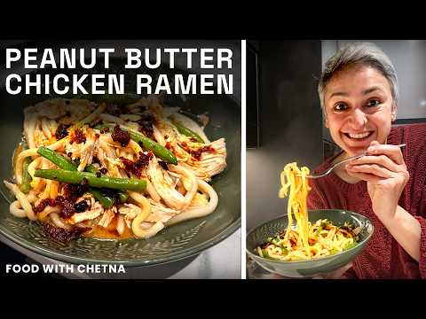 EPIC - Peanut butter Thai CHICKEN RAMEN!!!!