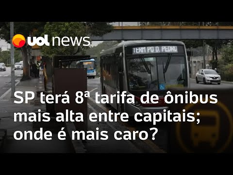 São Paulo terá 8ª tarifa de ônibus mais alta entre capitais; onde é mais caro?