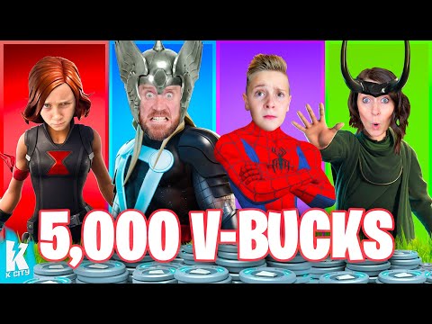 Hide and Seek for 5,000 V-BUCKS (Family Fortnite Battle)